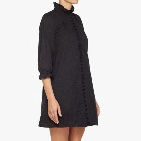 NEW Bianca Balti THE NICHOLS DRESS Black Dot - Picture 6 of 10